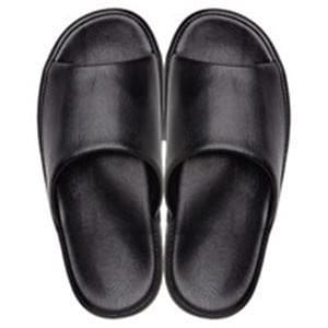 （業務用2セット）オーミケンシ 合皮コンフォートタイプスリッパ L
