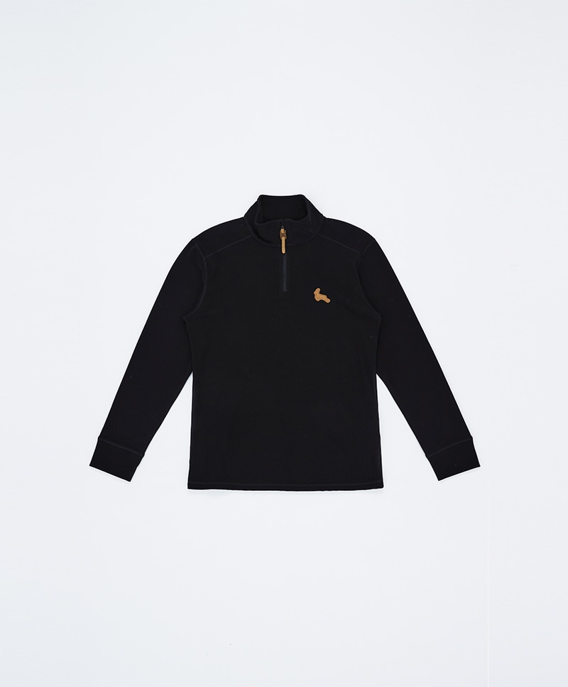 FLEECE HALF ZIP T-SHIRT [BLACK] 11,934円