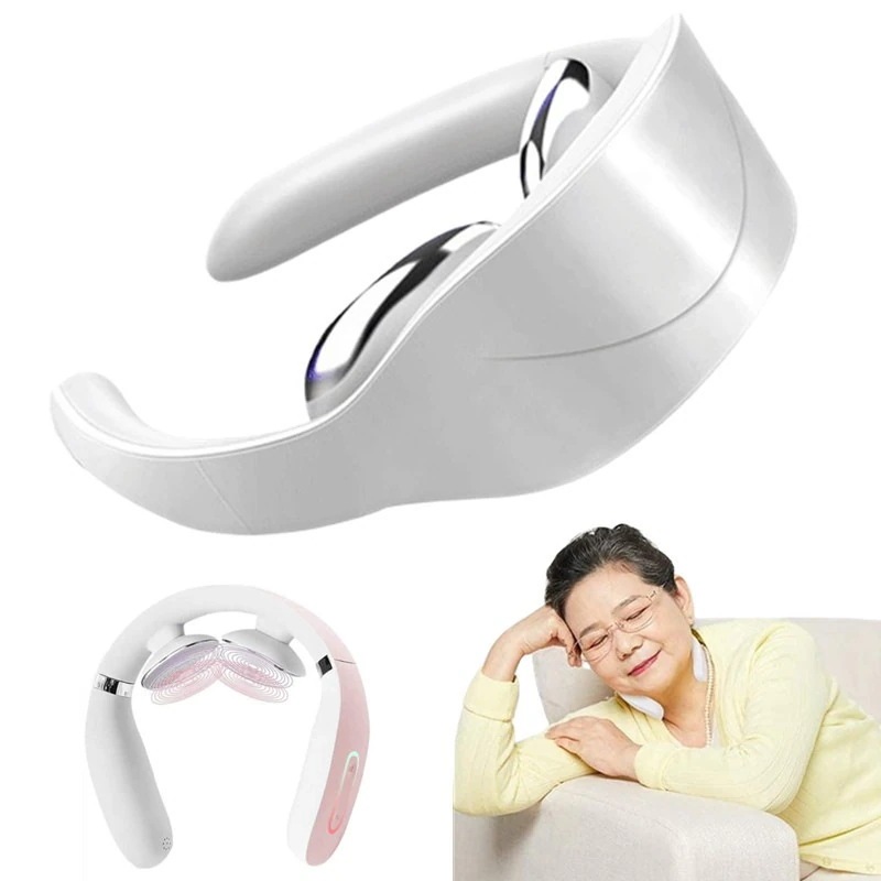 【ストレス解消】 折畳式首マッサージ器 神経痛緩和 通勤 OL 男女兼用 EMS温熱 超軽量70g ハハプレゼント 全く首に負担がない 持ち運びにも便利 日本語の説明書 即納 敬老の日 メガ割