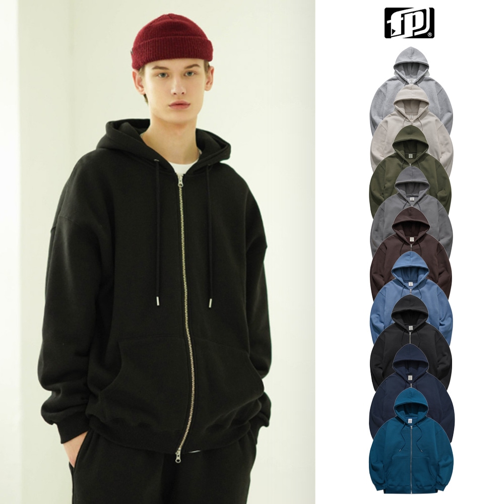 [FEPL] Two way essential zip-up hoodie