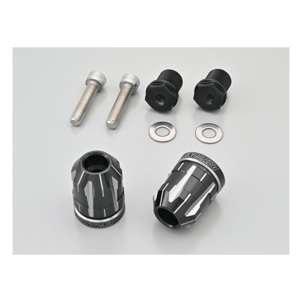 バーエンド カワサキ M17 用 TECHNO アッシュシルバー 42585