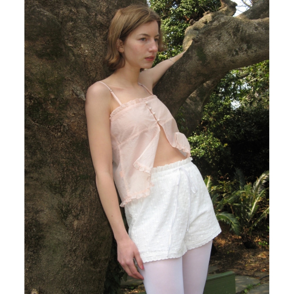 SINOON レイヤードフリルブラウス (ライトピンク)