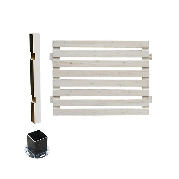 住まいスタイル SFBF1000E-HB-WHT ボーダーフェンス スプレッド 平地用連結セット ホワイト メーカー直送