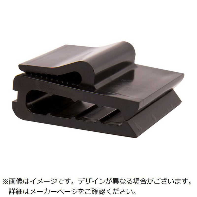 ABB　TY-Rap 高性能ケーブルクリップ U形ケーブルエッジクリップ(黒色)(小袋)許容ケーブル最大4本50個入り　TC412X