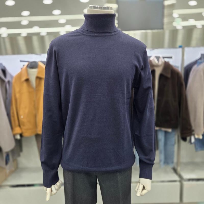 基本フィットタートルネックプレーンニット JBSF4EU1004 NV