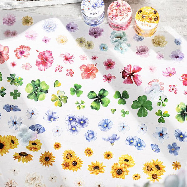 海外 PETテープ マスキングテープ 四葉のクローバー 【公式通販】