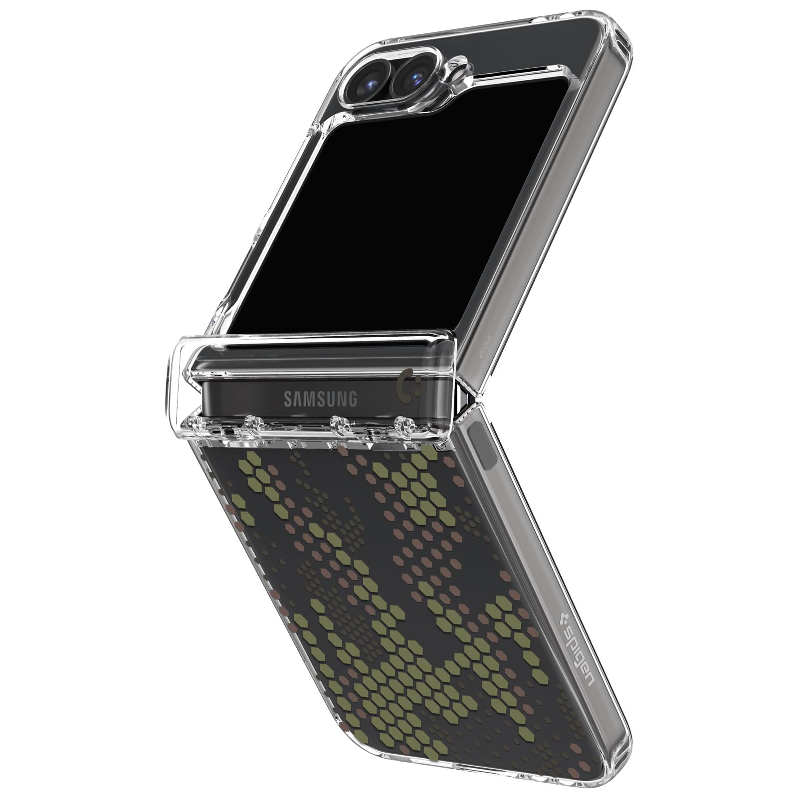 コラボレーション Galaxy Z Flip 6 Ultrahybrid pro ケース クリア ストラップホール 米軍MIL規格 ・ハイブリッド