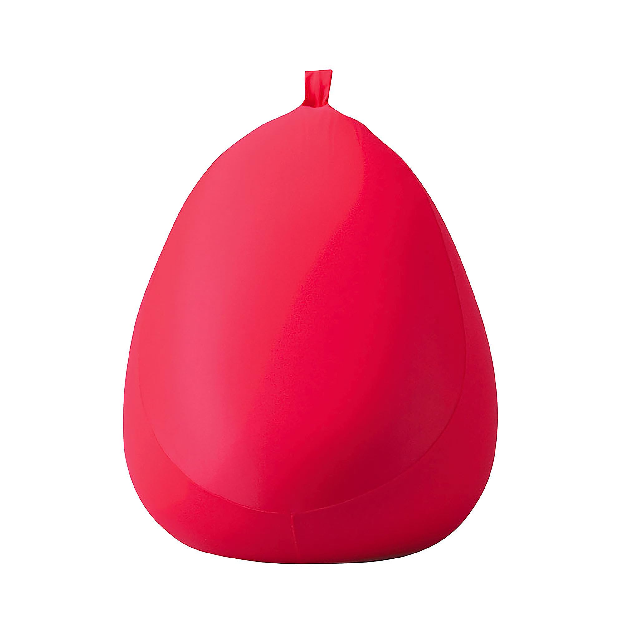 MOGU(モグ) フィットチェア 日本製 身体が求めるビーズクッション へたりにくい パウダービーズ使用 小型(約45x55x45cm) レッド カバー付き カバー洗濯可 一人掛け キッズソファ 座椅