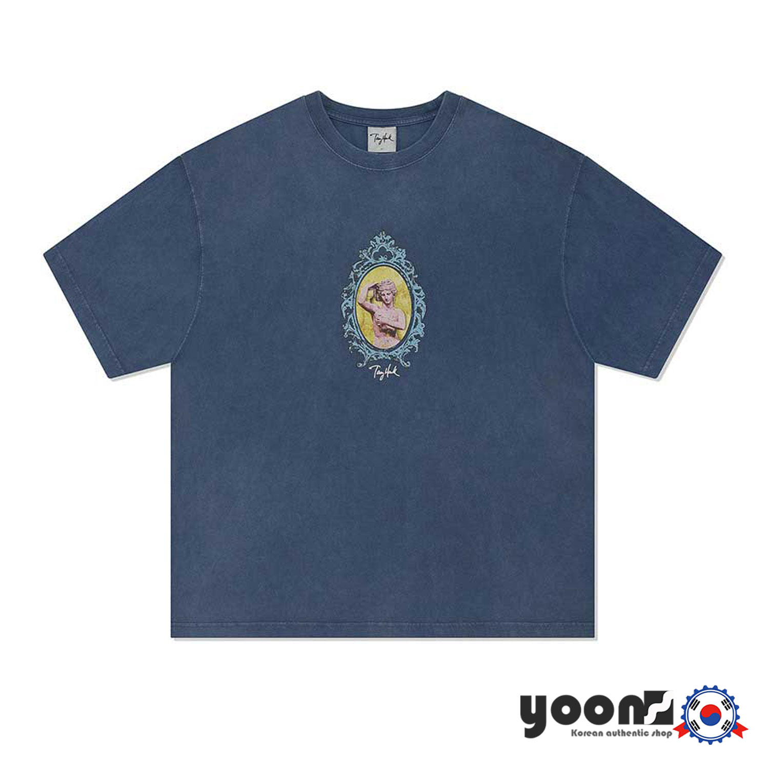 [TONY HAWK] ウォッシュドヴィーナスグラフィックTシャツ (ティールブルー)