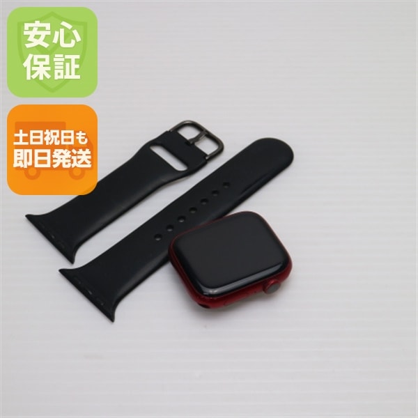 良品中古 Apple Watch Series7 45mm Cellular レッド 白ロム 本体 即日発送 土日祝発送OK 193
