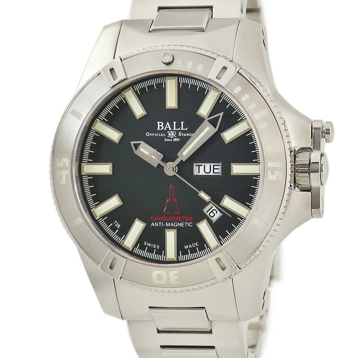 エンジニア ハイドロカーボン シルバーフォックス DM2036A-S8CJ-BK 自動巻き メンズ 黒 限定 3年保証