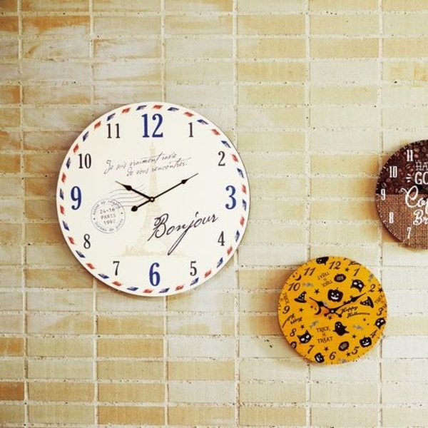 モチーフクロック townシリーズ/壁掛け時計 LLサイズ/パリ 直径60cm