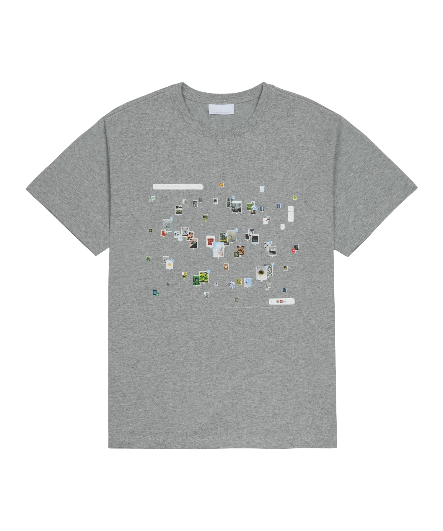 【SANSANGEAR】 26SS THROWBACK T-SHIRT : MELANGE GREY