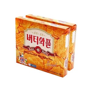 バターワッフル316g (1包3枚入り12個)x2箱 /韓国お菓子
