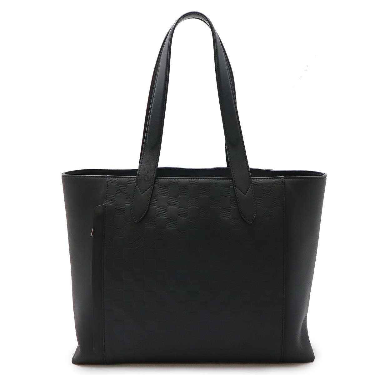 ダミエアンフィニ カバ ヴォワヤージュ トートバッグ ショルダーバッグ レザー オニキス 黒 ブラック N4149