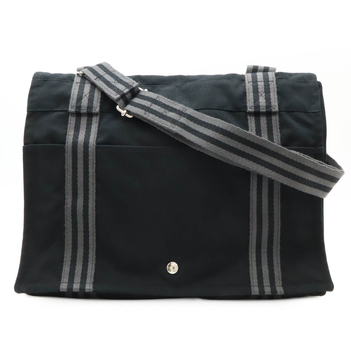 フールトゥ バサスMM ショルダーバッグ メッセンジャーバッグ 斜め掛け キャンバス ブラック 黒 グレー シルバー金