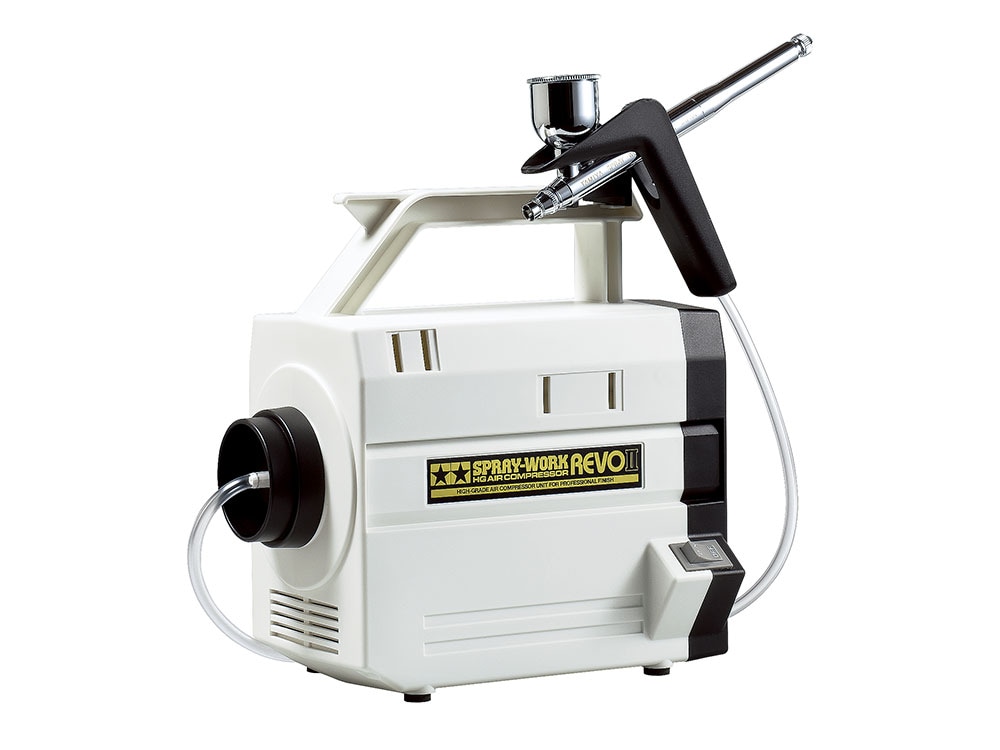 タミヤ スプレーワーク HG コンプレッサーレボ II （HGエアーブラシIII付）【74541】 T 74541 HGコンプレッサーレボII