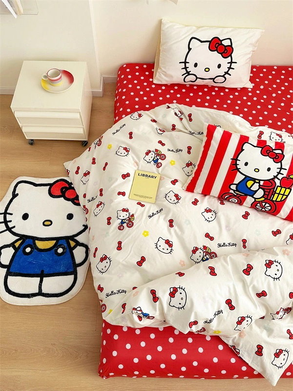 Qoo10] 公認キティちゃん可愛い40番手純綿ドミト