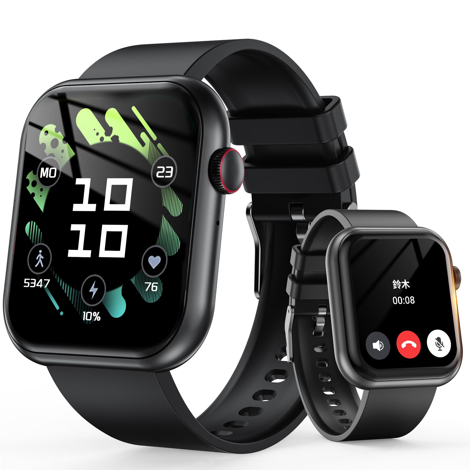 スマートウォッチ【2025新型·性能最強モデル】iPhone対応&アンドロイド対応 2.0インチHD大画面 最新Bluetooth5.2 通話機能 Bolinker スポーツウォッチ音楽再生Smart
