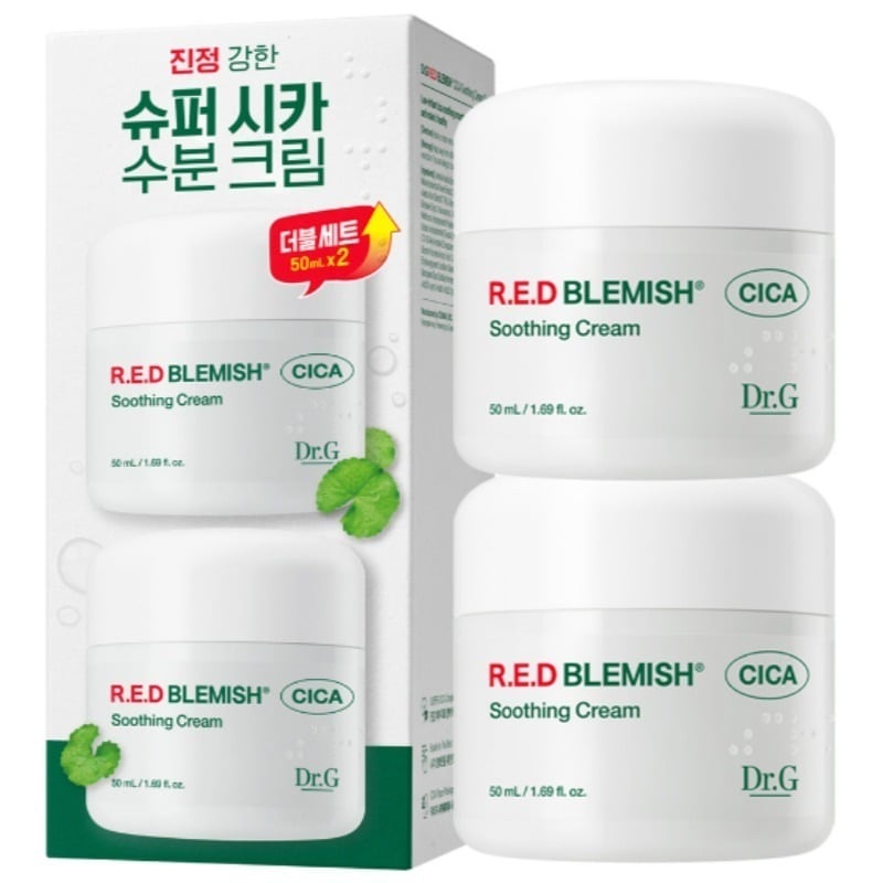 【50ml x 2個】レッド ブレミッシュ シカ スージング クリーム デュオセット 敏感肌用 保湿ケア 低刺激 シカクリーム