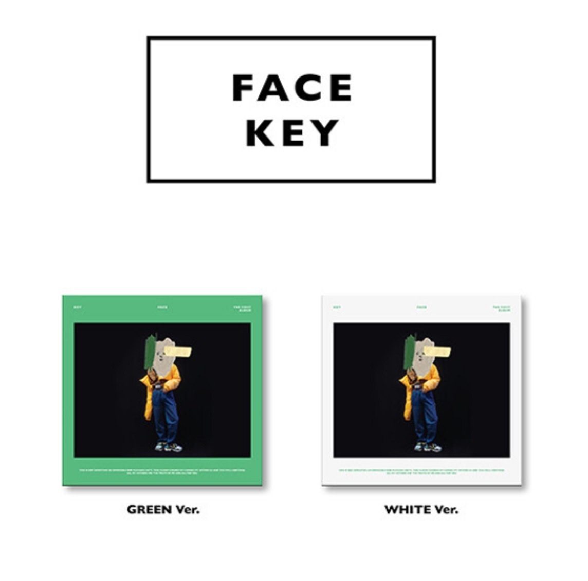 KEY : SHINEE 1st Regular Album [FACE] Set (Sealed) 未開封 /샤이니 키
