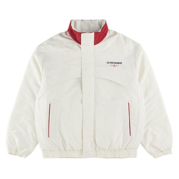 ライフユニルーズフィットパディングジャケットQQ423LPDO1-IVY0