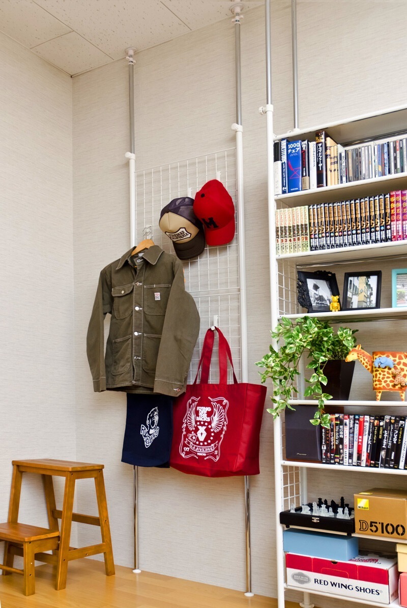 パーテーション 衝立 ついたて 間仕切り つっぱり メッシュハンガー 突っ張り 幅640mm 高さ1630-2880mm パーティション インテリアスクリーン