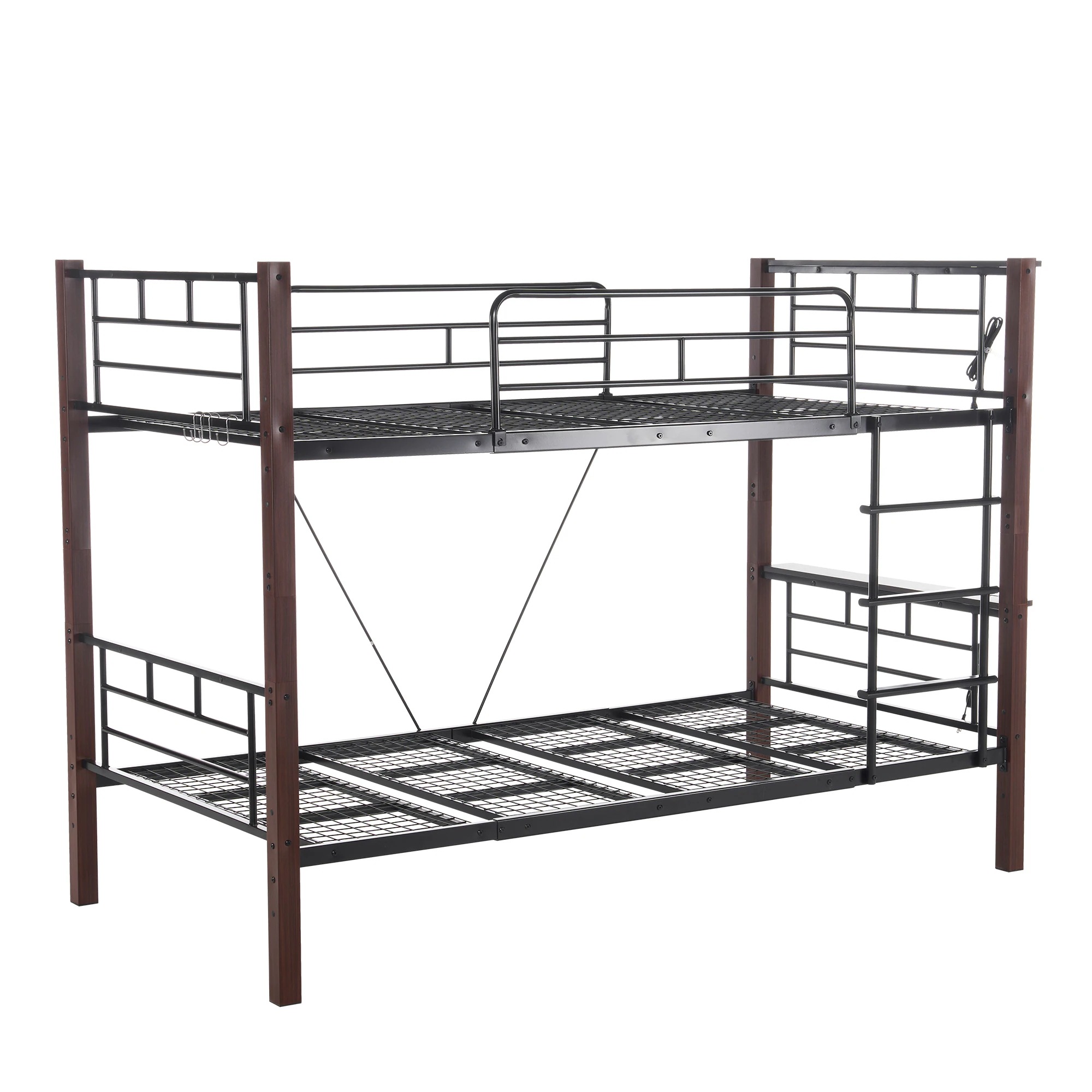 【高さ150cm】ロフトベッド パイプベッド シングル ロータイプ 分割可能 シングルベッドとしても 垂直はしご 省スペースミドルタイプ 収納 北欧風 大人 スチール 耐震 ベッド 子供部屋