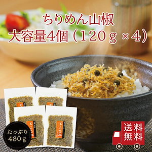 ちりめん佃煮 ちりめん山椒120g　4個セット【R-4】