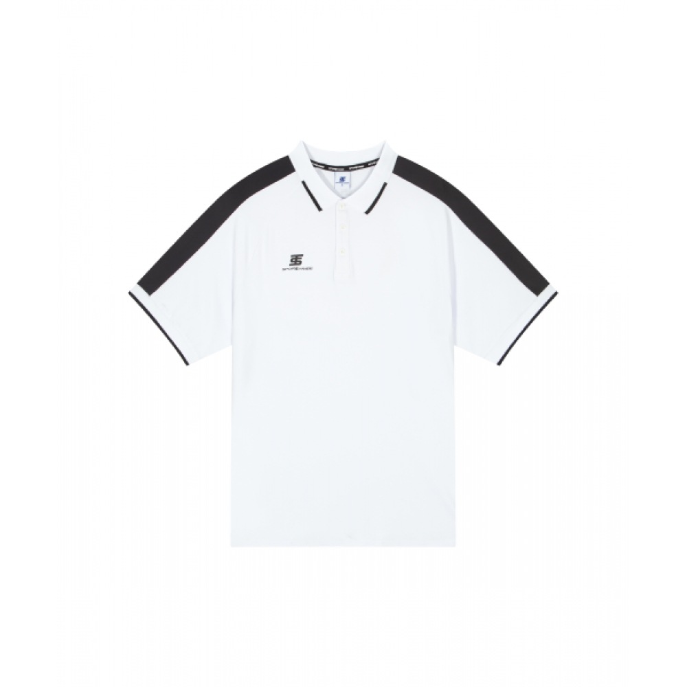 スポーツストライプエアロシングルショートスリーブ T シャツ WH