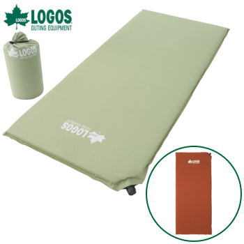 ロゴス 半身マット リバーシブルマット LOGOS（高密弾力）40コンパクトセルフインフレートマット・SOLO 72884100