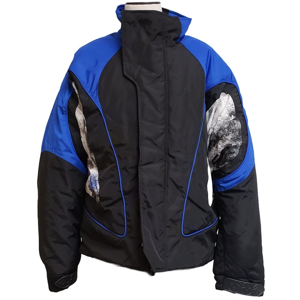 モノグラム ダウンジャケット ブルゾン サイズ46 ブルー ブラック / 083433【中古】