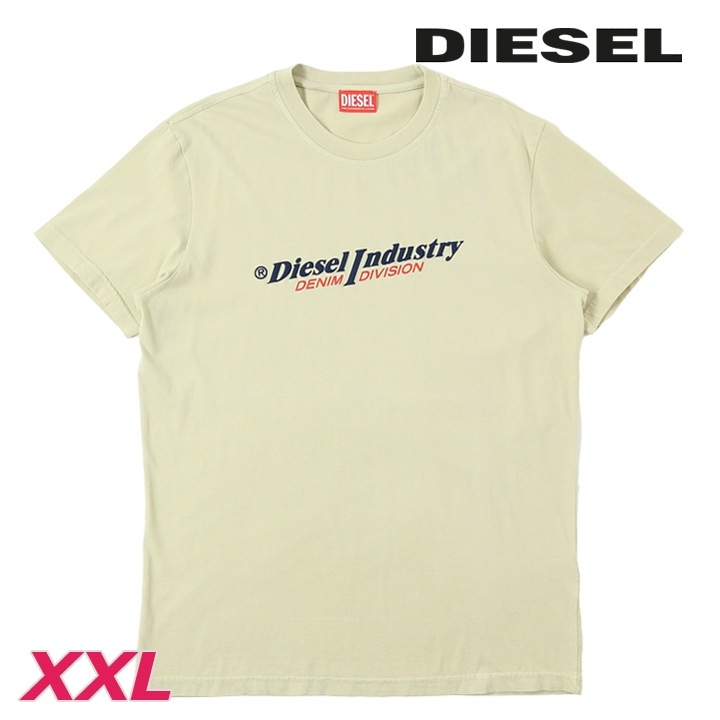 半袖Tシャツ カットソー メンズ T-DIEGOR-IND ウォッシュ加工 エンボスロゴプリント die-m-t-f4-41a