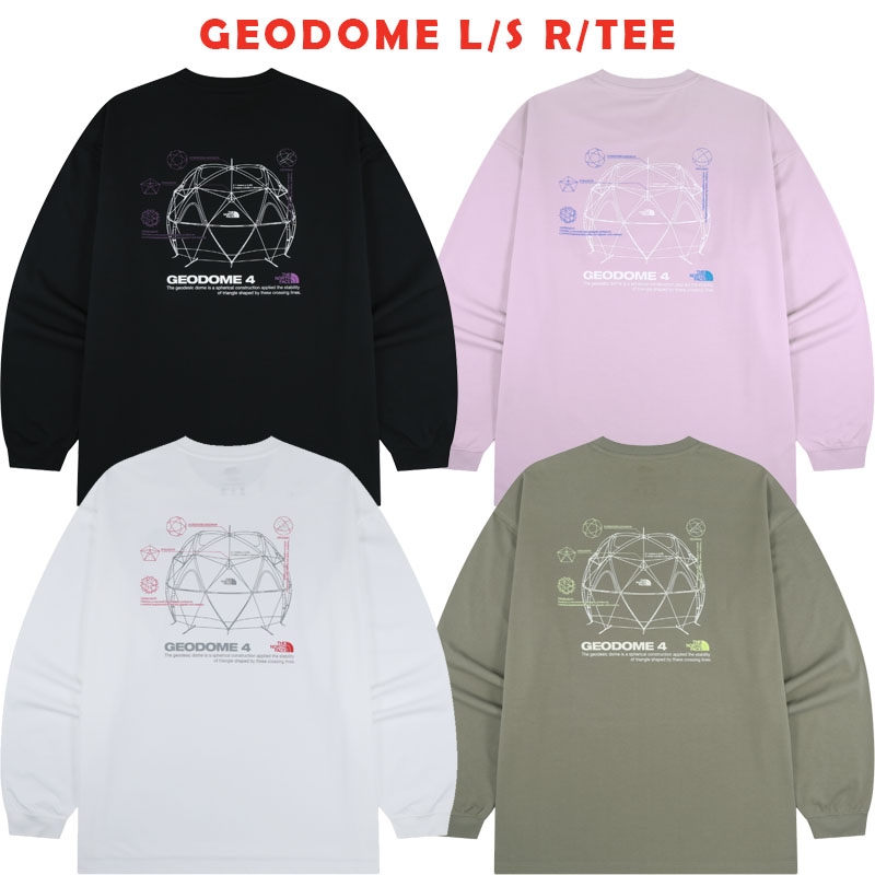 韓国正規品保証 関税負担なしNT7TS01J GEODOME L S R TEEイリー 基本 着装 男子 女子 人気 韓国 ファッション 男女共用 アウトドア