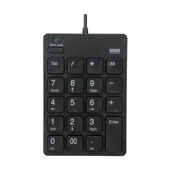 （まとめ）サンワサプライ USBテンキー ブラックNT-18UBK 1個(×3セット)