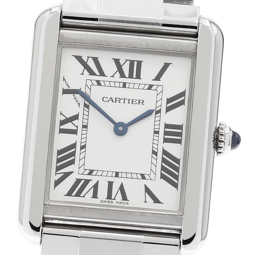 カルティエ CARTIER W5200013 タンクソロ SM クォーツ レディース 良品 箱・保証書付き_885824【中古】 192,450円