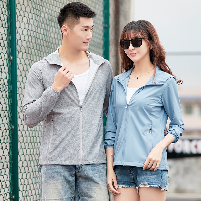 S9XL韓国uvカットカーディガン大きいサイズ 撥水 スポーツ薄手男女兼用S9XL弾性日焼け止め服メンズスキンウインドブレーカーカップル通気性抗紫外線日焼け止め服アイスシルクスキンウインド