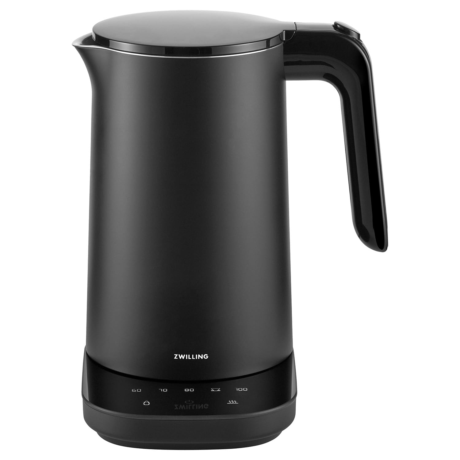 ZWILLING ツヴィリング 「 エンフィニジー 電気ケトル プロ 1L ブラック 」 電気ポット6段階温度設定 空焚き防止 自動電源OFF コンパクト 【日本正規販売品】 ENFINIGY Ket