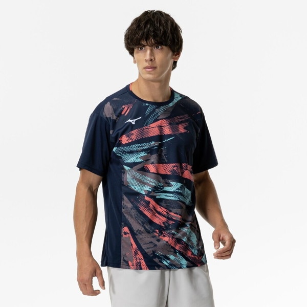 ミズノ MIZUNO ゲームシャツ ラケットスポーツ 半袖 メンズ 62JAC02814