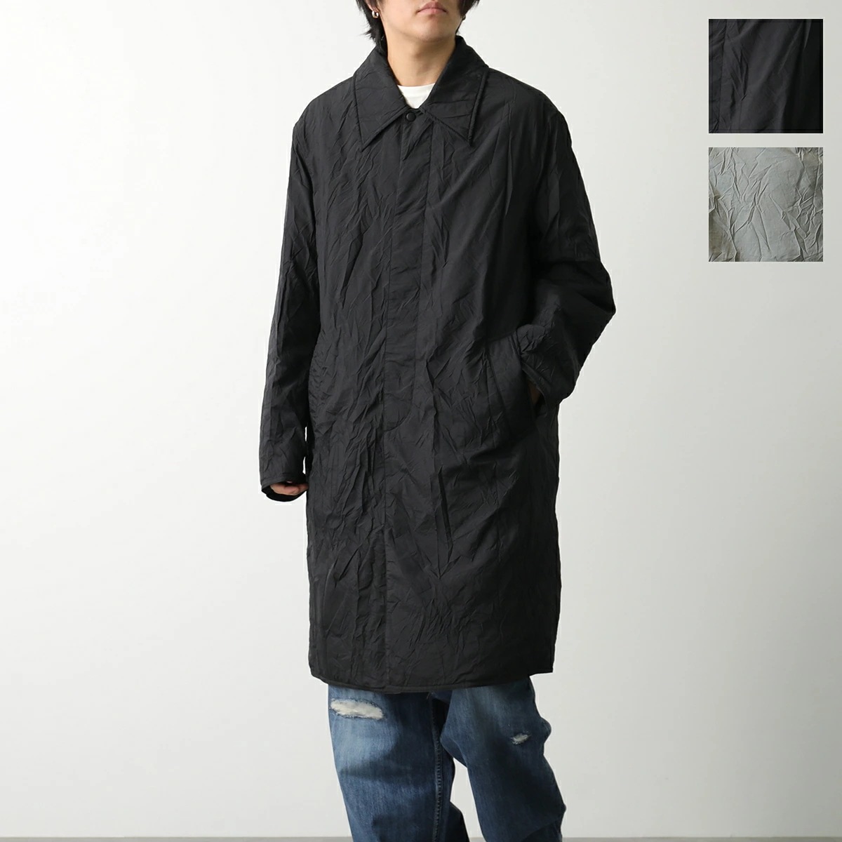 OUR LEGACY アワーレガシー ロングコート BLITHE COAT M4241BSB M4241BSO メンズ 中綿 シングルブレスト 軽量 撥水加工 カラー2色