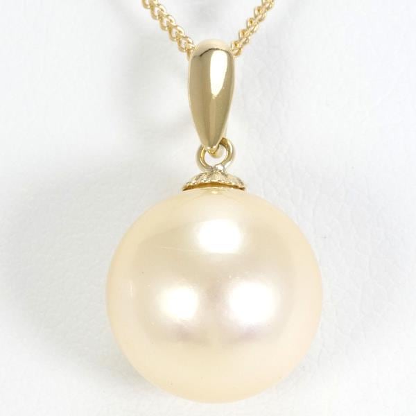 K18 18金 YG イエローゴールド ネックレス パール 約39cm ジュエリー 中古