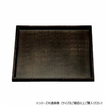 福井クラフト 木）尺0荒彫角盆よもぎ塗 16913300