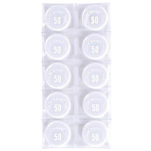 （まとめ）ミツヤ カラーマグネット MR-50 白 50mm 10個(×5セット)