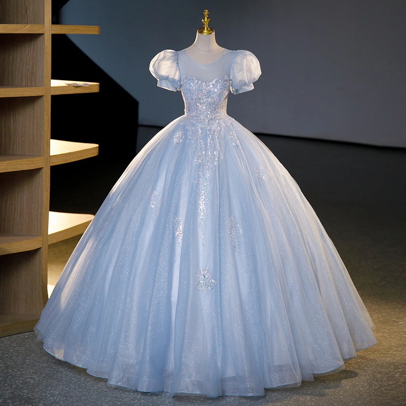 高級成人式ロングドレス舞台公演チュチュ声楽試験ドレスイベント司会者