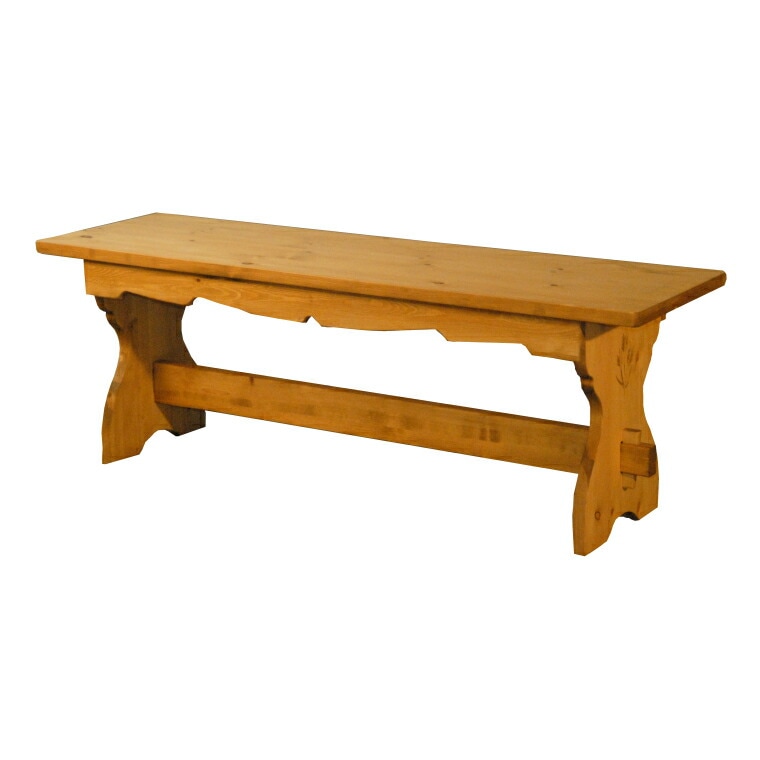 ダイニングベンチ カントリー調 ベンチ 単品 パイン材 オイル塗装 木製 組立品 ファーマー