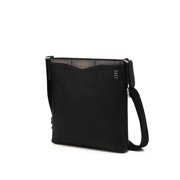 [25FW] [クロスボディバッグ][EDINBURGH][エディンバラ] ブラックチェック配色 牛革 DBBA5F054BK