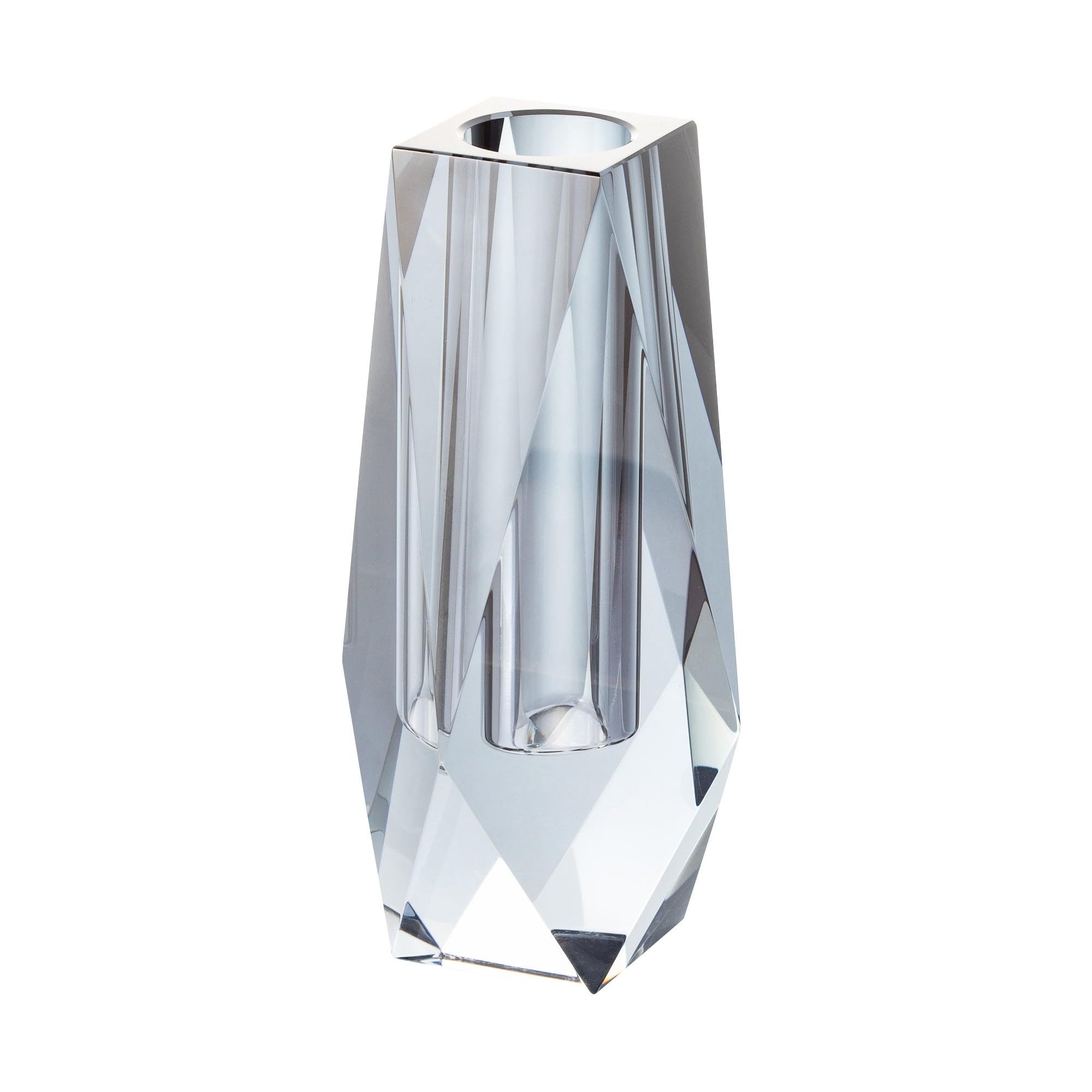 Francfranc フランフラン ルーア フラワーベース M グレー ガラス 花瓶 インテリア 雑貨