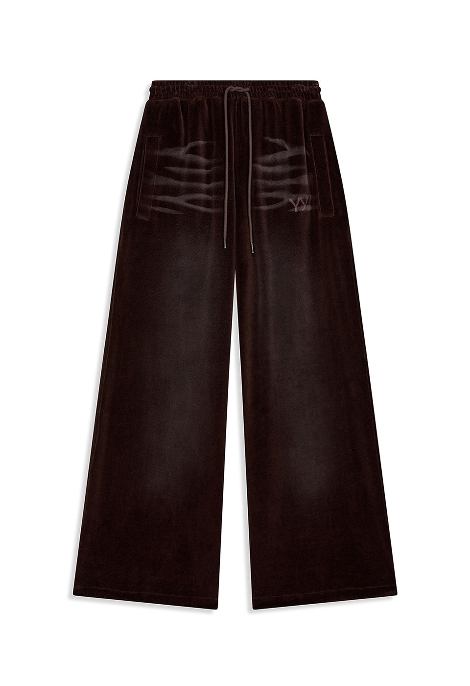 【OPEN Yy】 25FW VELOUR WIDE SWEATPANTS : BROWN
