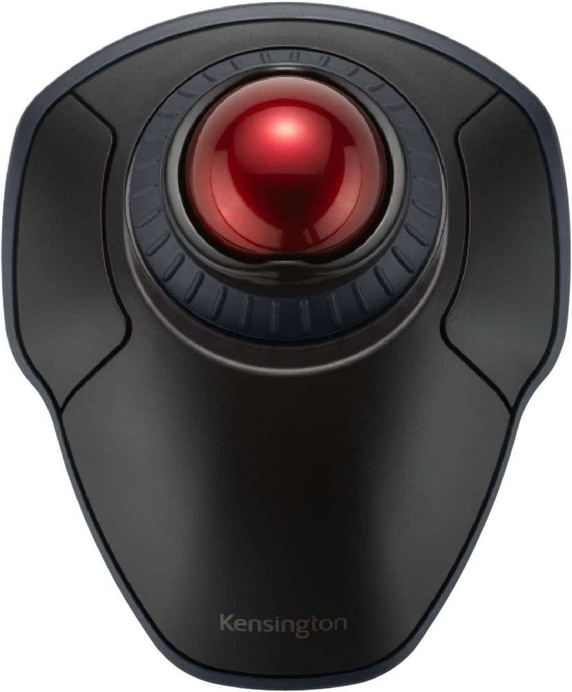ケンジントン オービットトラックボールマウス ウィズスクロールリング (ブラック＆レッド) K70992JP
