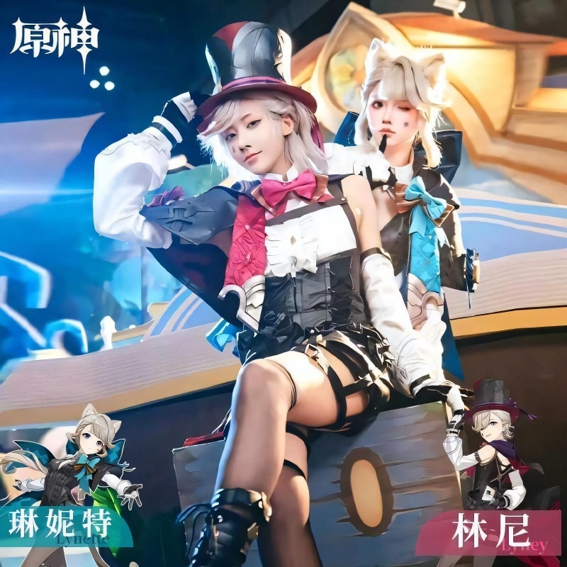 リネットフォンテーヌ ツイン オリジナル神リニー 女性用バイナリ衣装＆ウィッグ一式セット